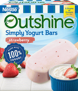 Outshine Simply Yogurt Bars Strawberry