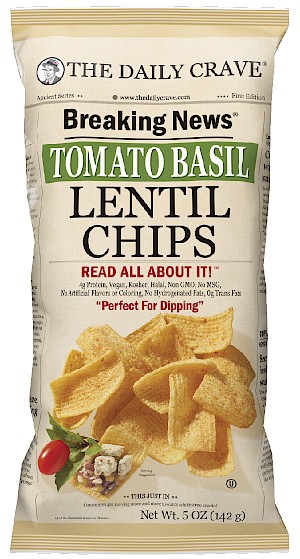 The Daily Crave Lentil Chips Tomato Basil is a HIT