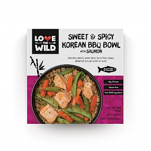LoveTheWild Seafood Bowl Sweet & Spicy Korean BBQ Bowl with Salmon